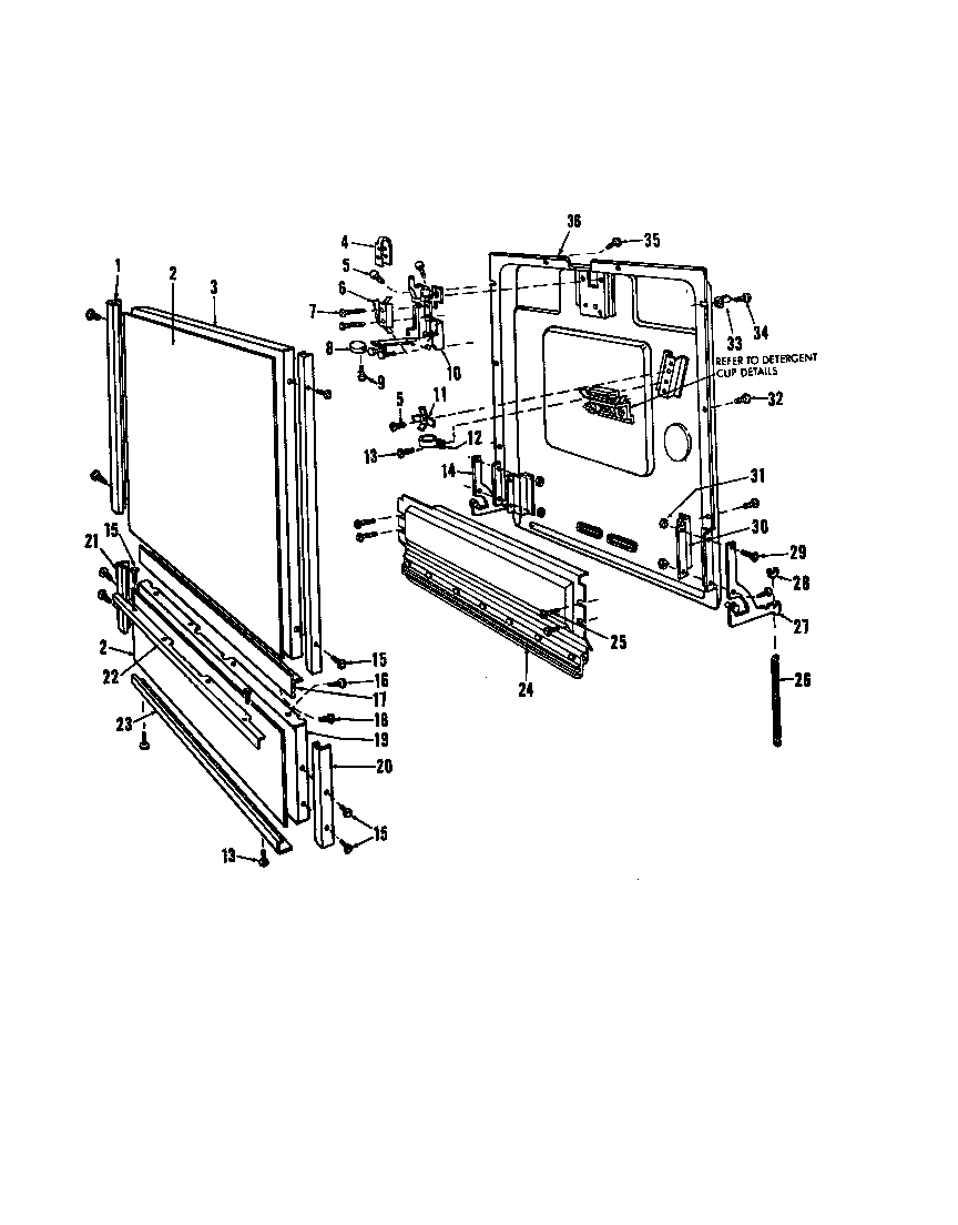 Roper 8585L10 ^door diagram