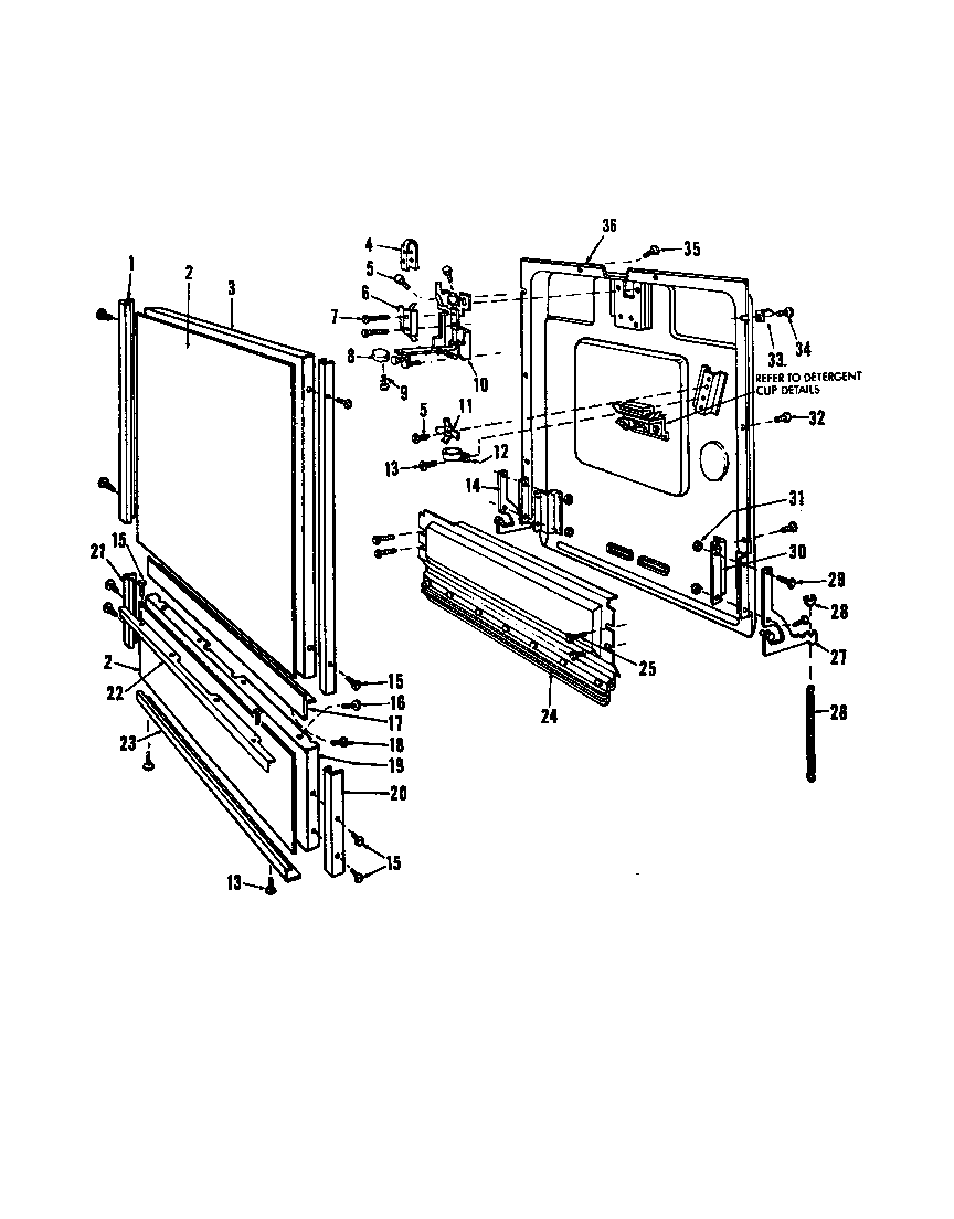 Roper 8585L10 ^door diagram