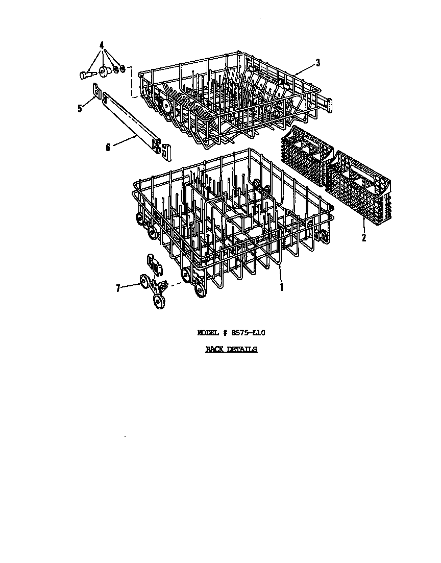 Roper 8585L10 ^rack diagram