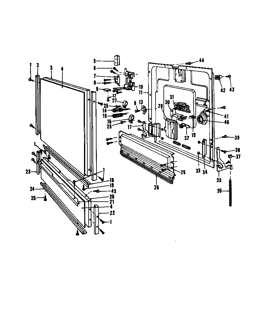 Roper 8585L10 ^door diagram