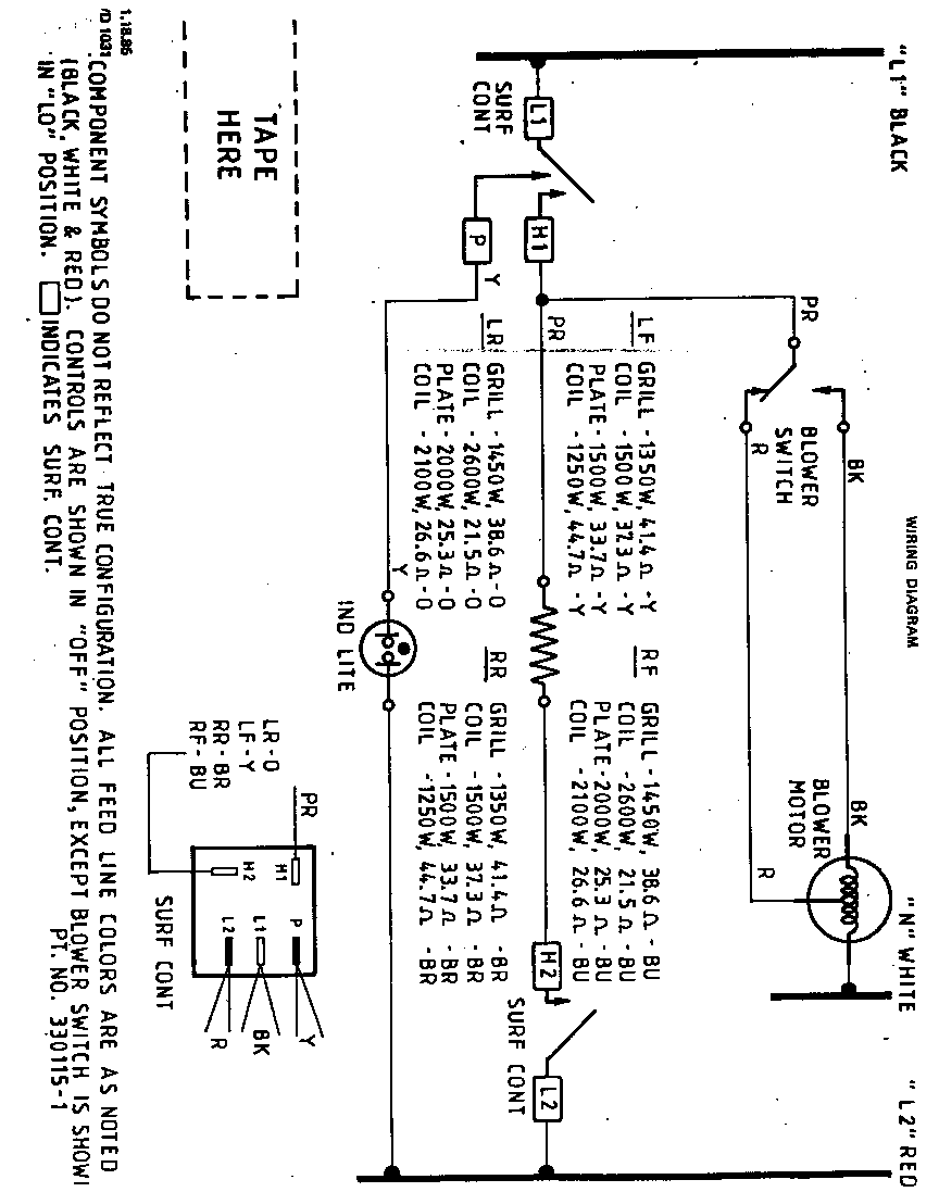 Roper 2141*0E wiring diagram diagram