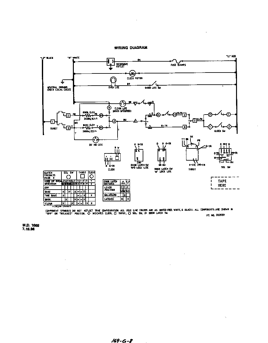 Roper 2095B2A wiring diagram diagram