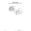 Roper 1235*1A oven door diagram