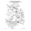 Roper 1395W0A broiler and oven burner diagram