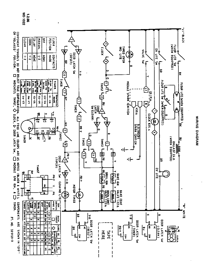Roper 1395W2A wiring diagram diagram