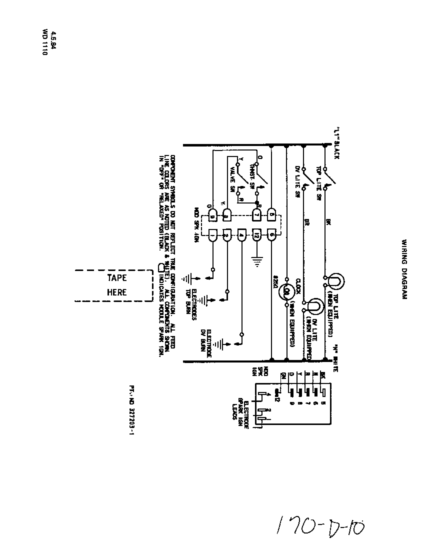 Roper 1315W2A wiring diagram diagram