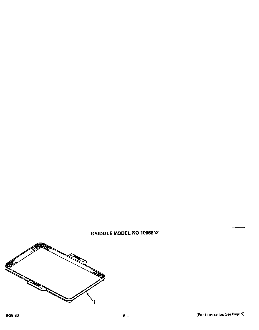 Roper 1435W0A griddle diagram