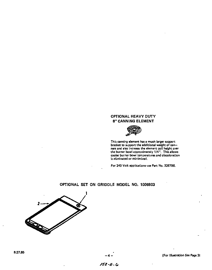 Roper 2384W0A optional equipment diagram