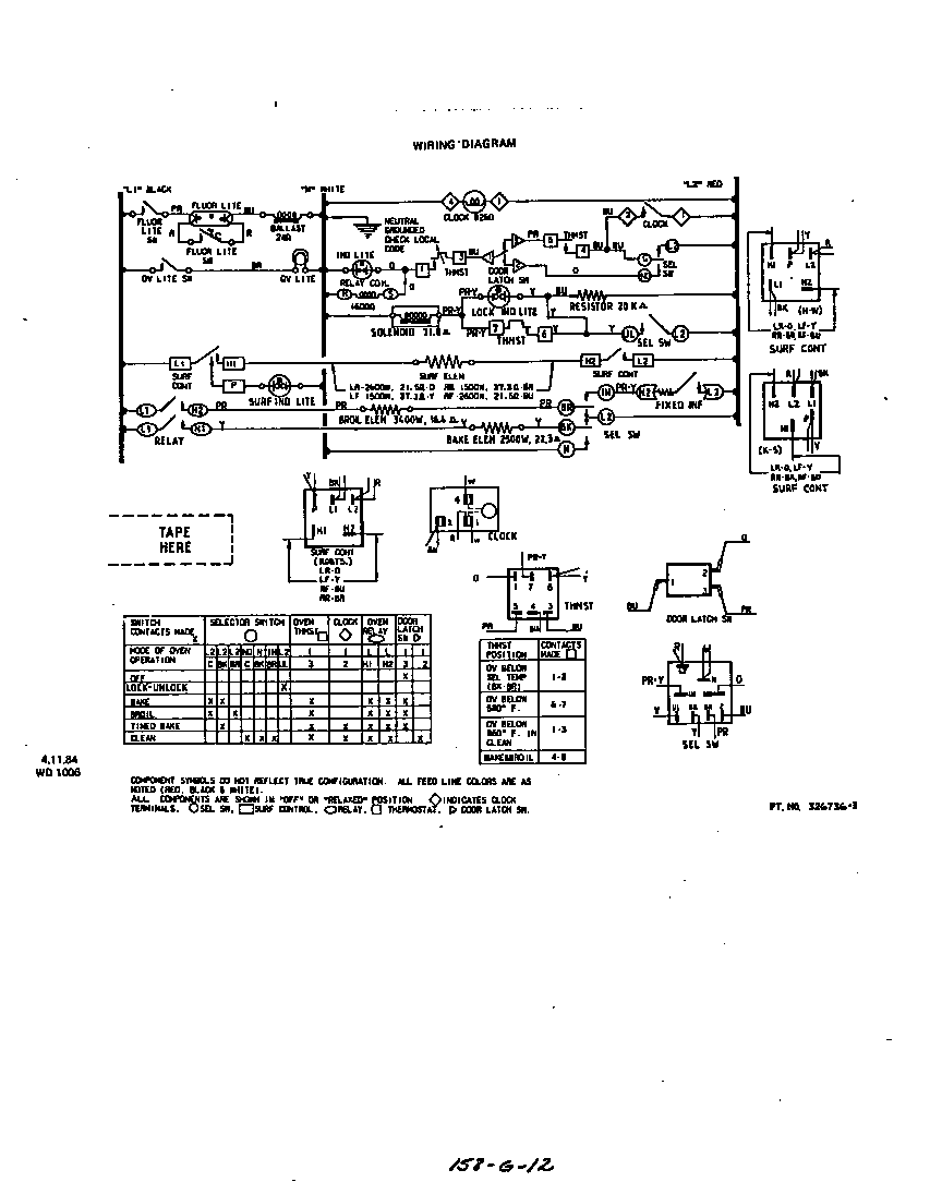 Roper 2384W0A wiring diagram diagram