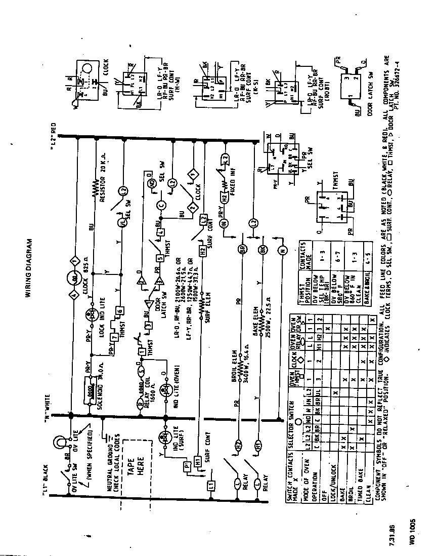 Roper 2374*2A wiring diagram diagram