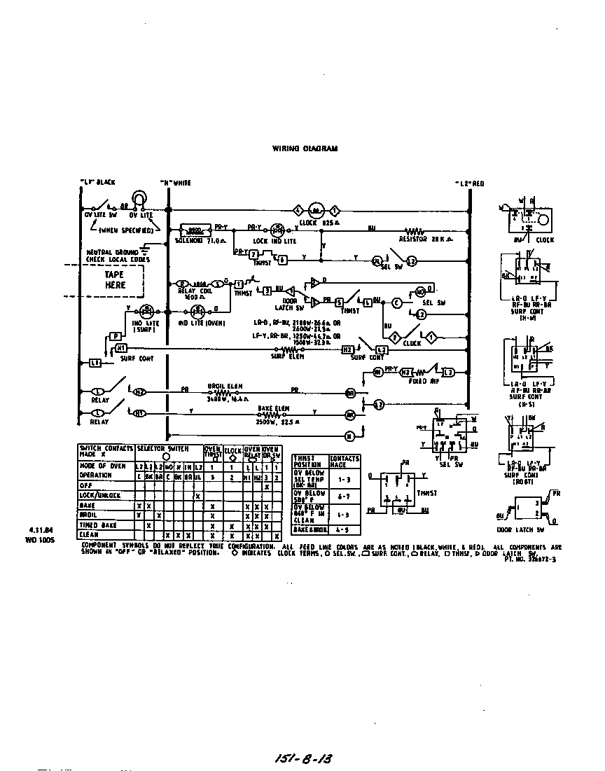 Roper 2364W1A wiring diagram diagram
