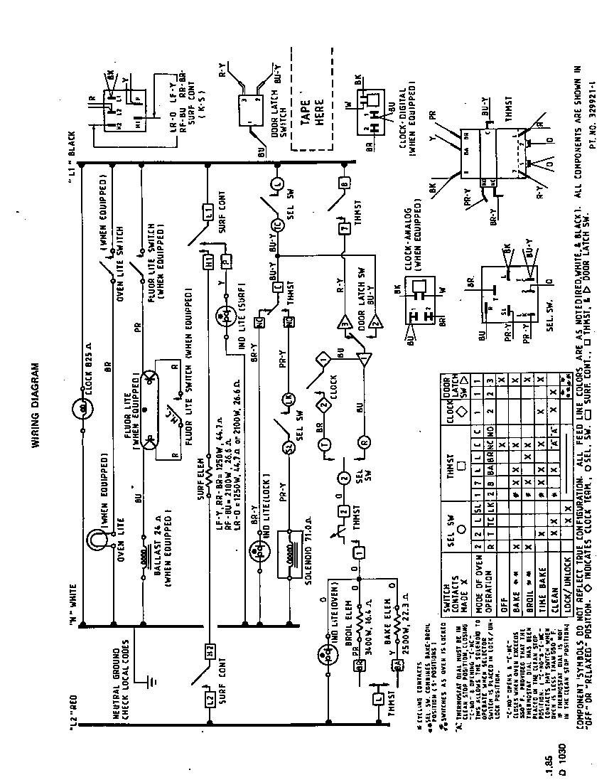 Roper 2354W3A wiring diagram diagram