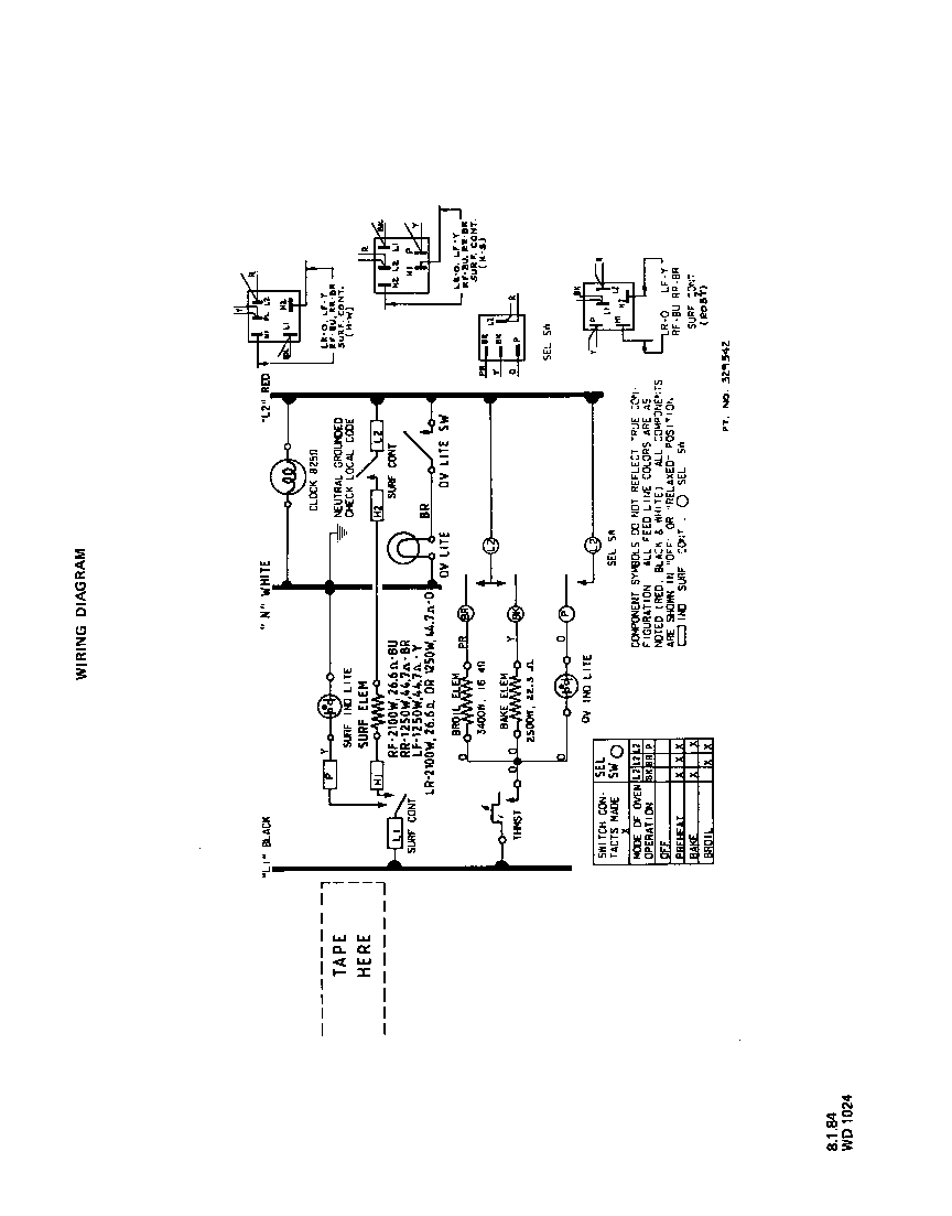Roper 2453W9A wiring diagram diagram