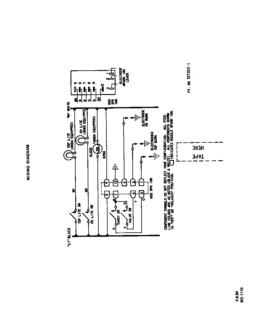 Roper 1265W0A wiring diagram diagram