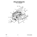 Roper 1633*1A oven door diagram
