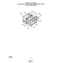 Roper 1463*0A oven door diagram