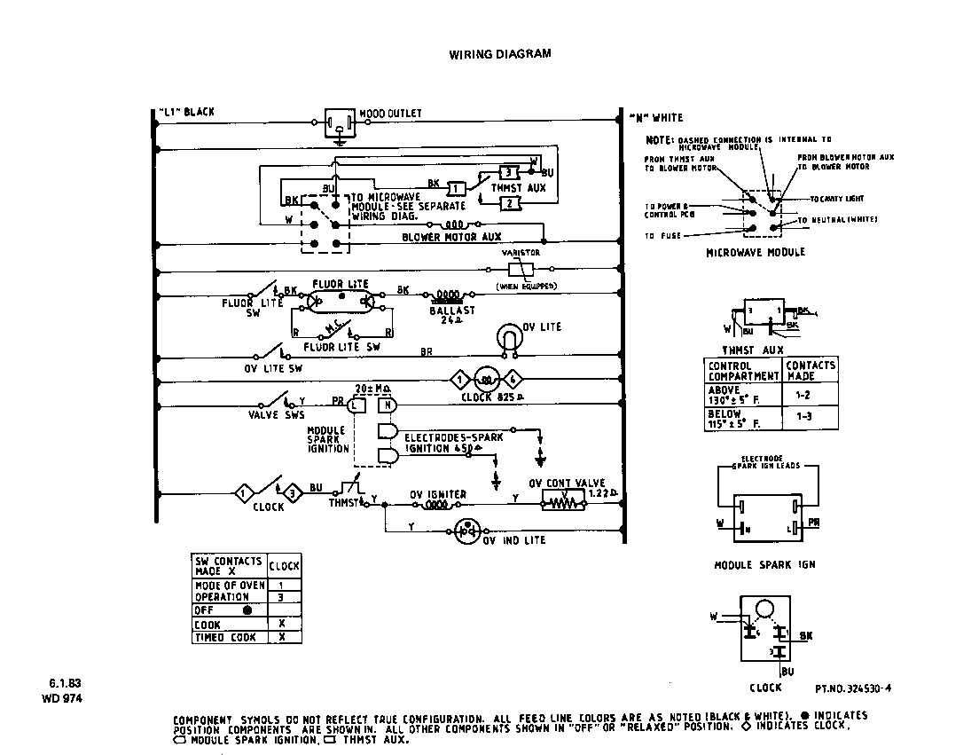 Roper 1872W0A wiring diagram diagram
