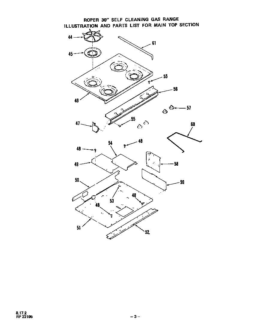 Roper 1353*0A main top diagram