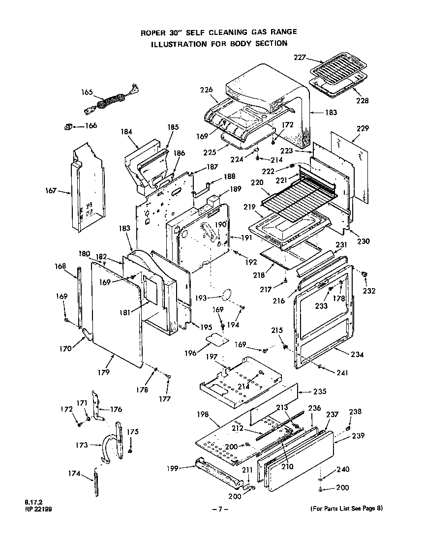 Roper 1353*0A body diagram