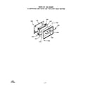 Roper 1453*0A oven door diagram