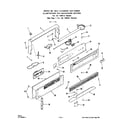 Roper 1393W1A backguard (for all 13931a models) diagram