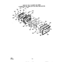 Roper 1393W1A oven door diagram