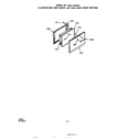 Roper 1413W0A oven door diagram