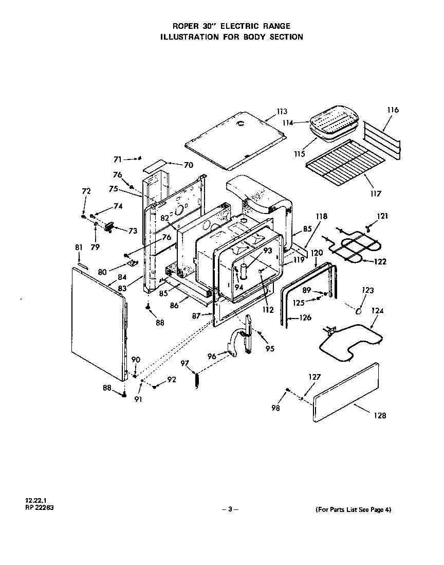 Roper 2413*0A body diagram
