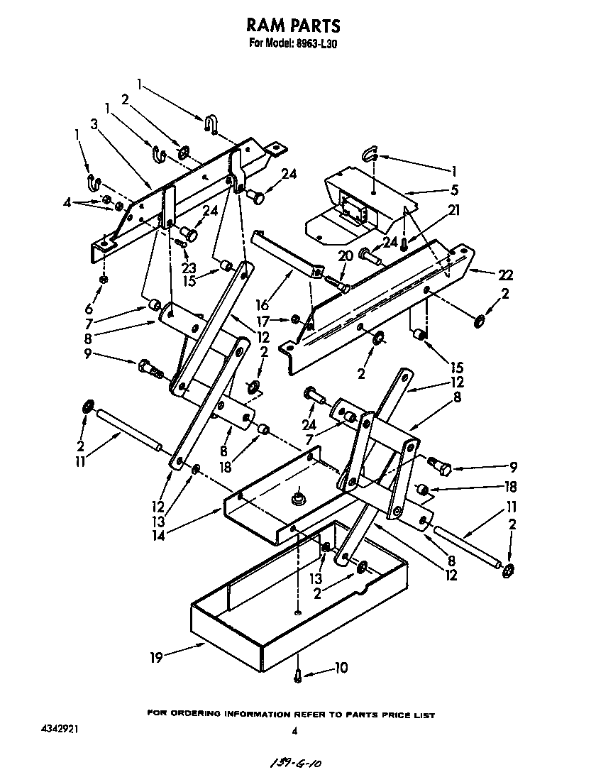 Roper 8963L30 ram diagram