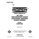 Roper FGP357XW0 front cover diagram