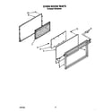 Roper FGP335VW2 oven door diagram