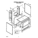 Whirlpool FGP355VW2 external oven diagram