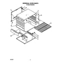 Whirlpool FGP355VW2 internal oven diagram