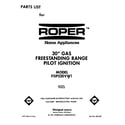 Roper FGP320VW1 front cover diagram