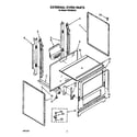 Roper FGP320VW1 external oven diagram