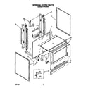 Roper FGP335VW1 external oven diagram
