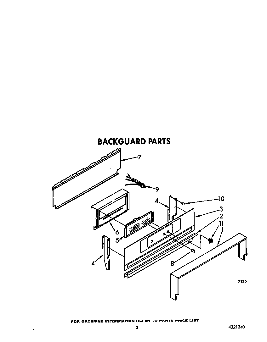 Whirlpool 1SF034PEW2 backguard diagram