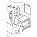 Roper FGP315VW5 external oven diagram