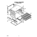 Whirlpool SF3100EWW1 internal oven diagram
