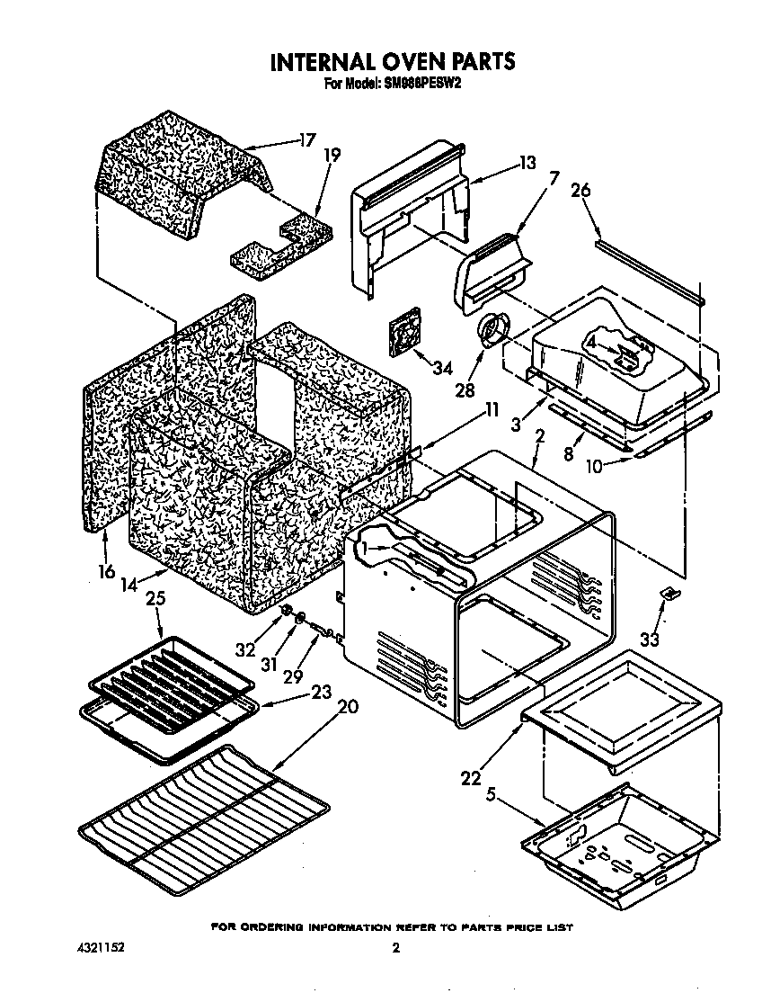 Whirlpool SM988PESW3 internal oven diagram