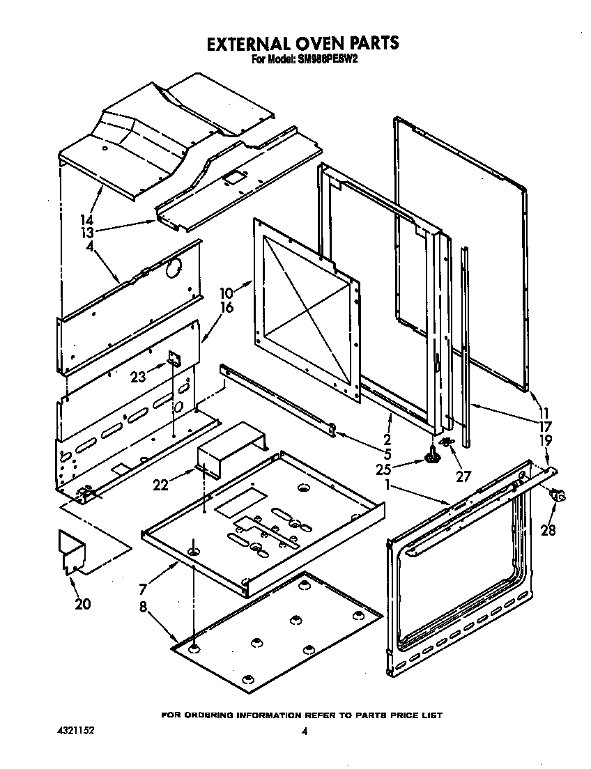 Whirlpool SM988PESW3 external oven diagram