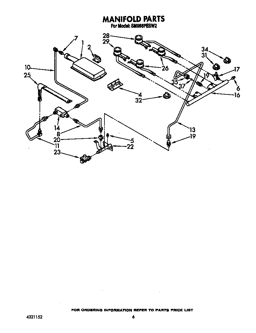 Whirlpool SM988PESW3 manifold diagram