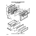 Whirlpool SE960PEPW6 oven door and drawer diagram