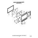 Whirlpool SE960PEPW6 upper oven door diagram