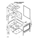 Whirlpool SF365BEWW0 external oven diagram