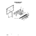 Whirlpool SF365BEWW0 backguard diagram