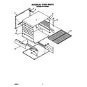 Whirlpool SF310PEWW0 internal oven diagram