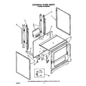 Whirlpool SF302BSWW0 external oven diagram