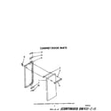 Whirlpool SF5140SRW8 cabinet door diagram