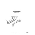 Whirlpool SF0140SRW5 backguard diagram